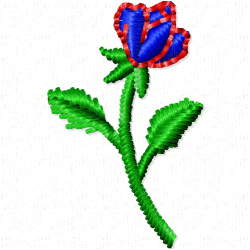Flowers And Tree Embroidery Design 8